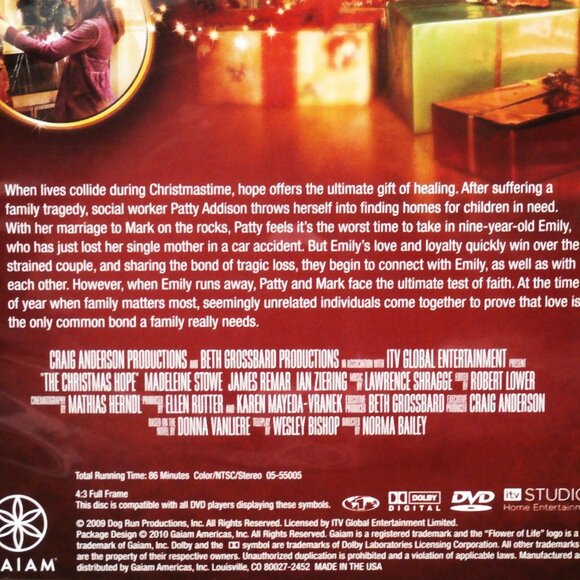 THE CHRISTMAS HOPE DVD Madeleine Stowe, James Remar, Ian Ziering - Picture 4 of 5